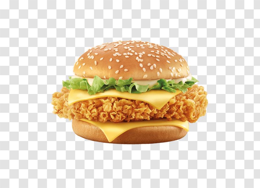 KFC Hamburger Chicken Sandwich French Fries Fried - Cheeseburger - Burger Transparent PNG