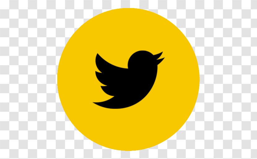 Silhouette Symbol Yellow Clip Art - Beak - App Tweetdeck Transparent PNG