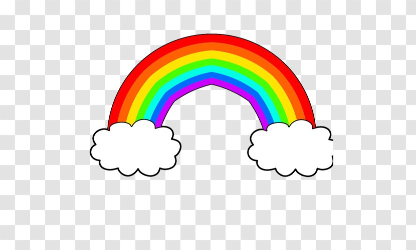 Animation Cartoon Rainbow Drawing - Text Transparent PNG