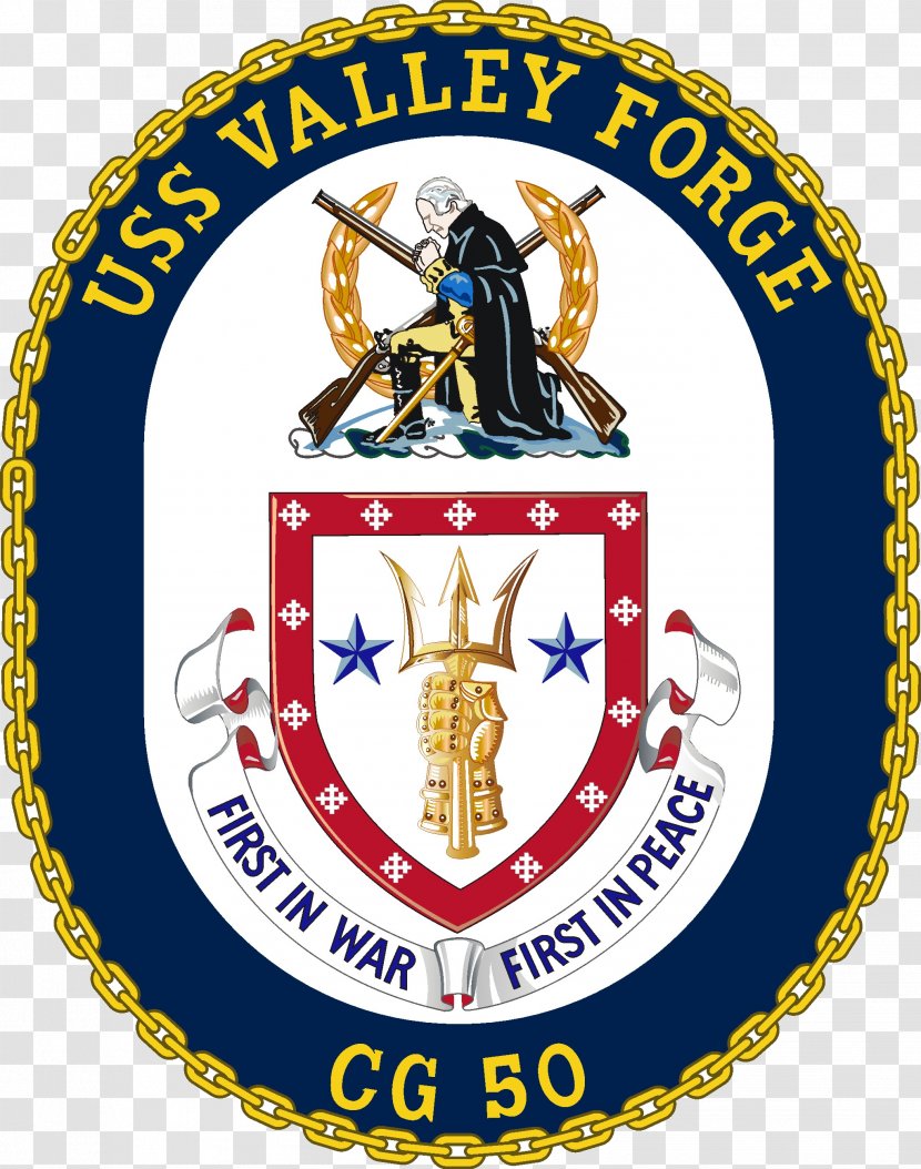 United States USS Valley Forge (CG-50) American Revolution - Uss Ticonderoga - Crest Transparent PNG