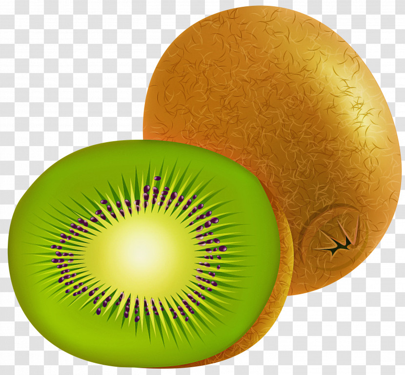 Kiwifruit Green Yellow Fruit Plant Transparent PNG