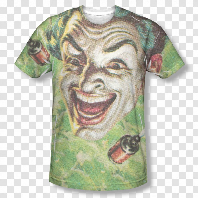 Printed T-shirt Joker Batman All Over Print - Top Transparent PNG