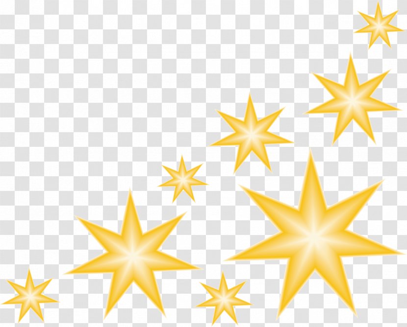 Star Gold - Pentagram - Orange Five-pointed Transparent PNG