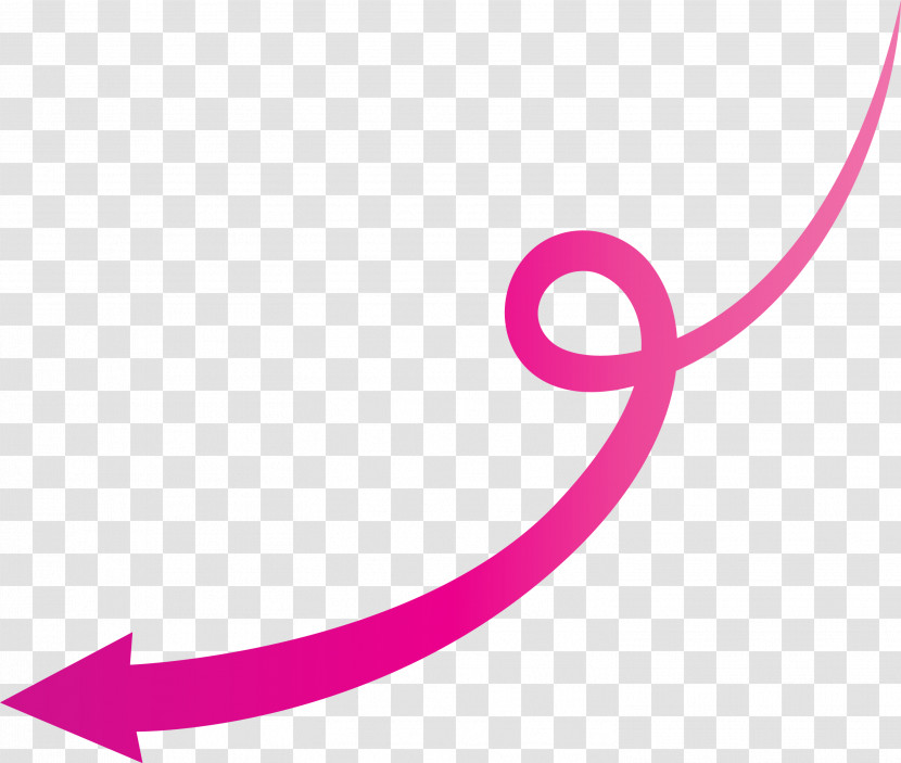 Curved Arrow Transparent PNG