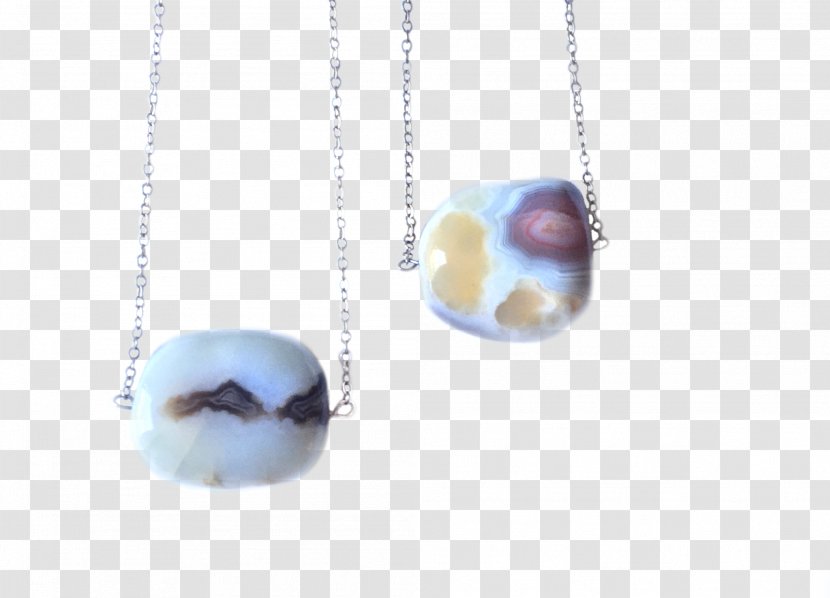 Locket Agate Gemstone Bead Necklace - Pendant - Purple Transparent PNG