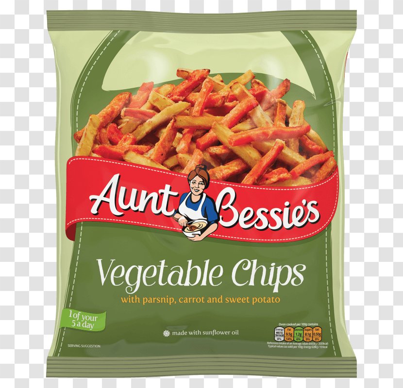 French Fries Vegetarian Cuisine Aunt Bessie's Potato Chip Vegetable - Parsnip - Shortcrust Pastry Transparent PNG