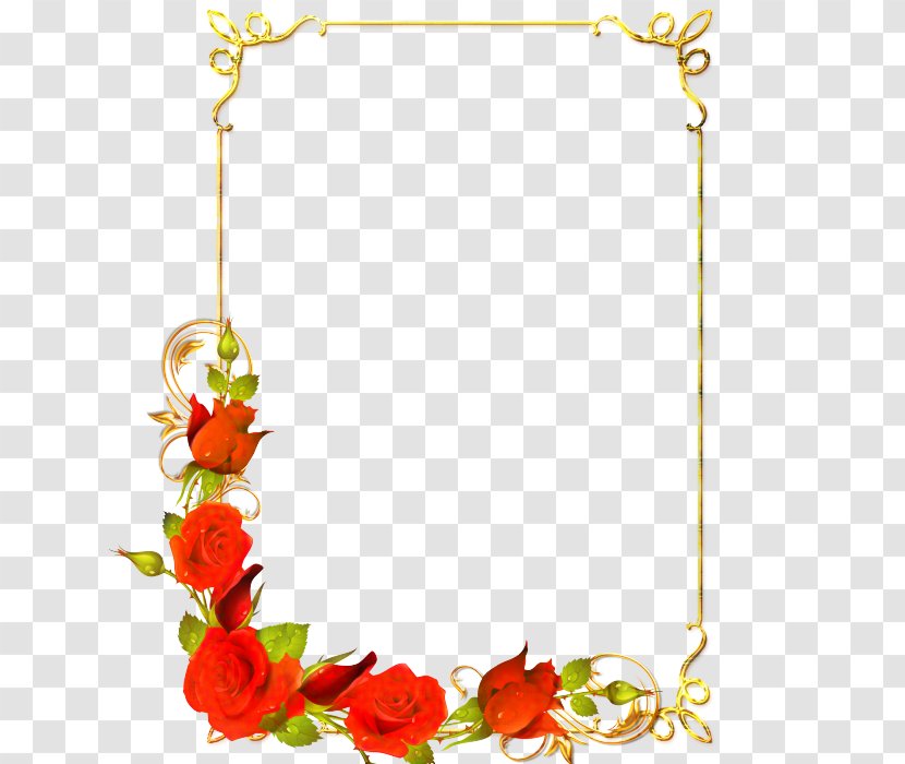 Watercolor Floral Frame - Picture - Plant Transparent PNG