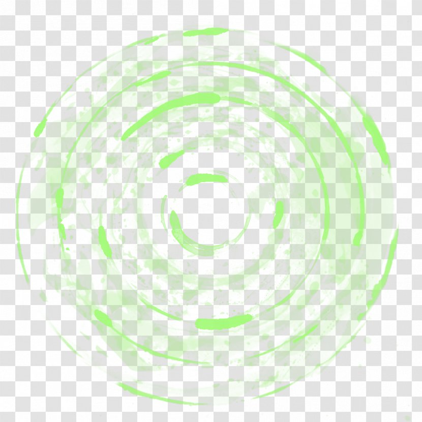 Circle Line Spiral - Green Transparent PNG