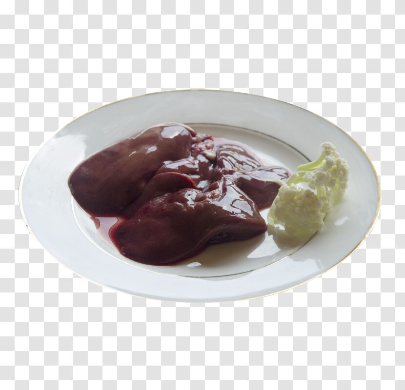Fried Chicken Liver Meat - Mole Sauce - Fresh On The Plate Transparent PNG