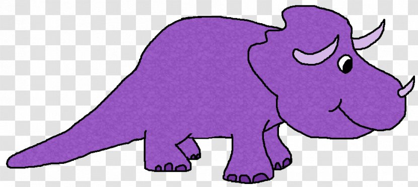 Elephant Cartoon - Purple - Triceratops Snout Transparent PNG