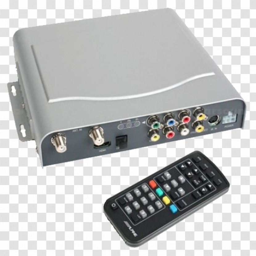 RF Modulator Cable Converter Box Digital Video Broadcasting DVB-T2 - Alpine Electronics Transparent PNG