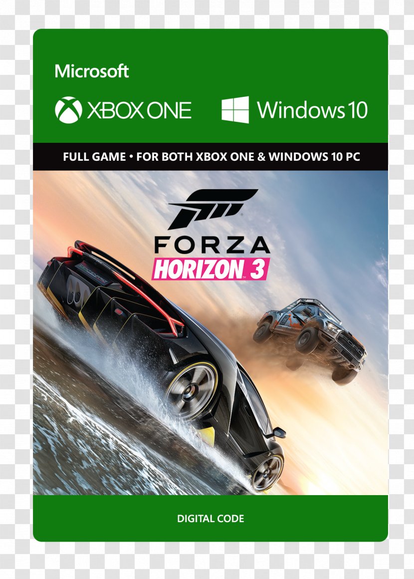 Forza Horizon 3 Xbox 360 One Video Game - Downloadable Content Transparent PNG