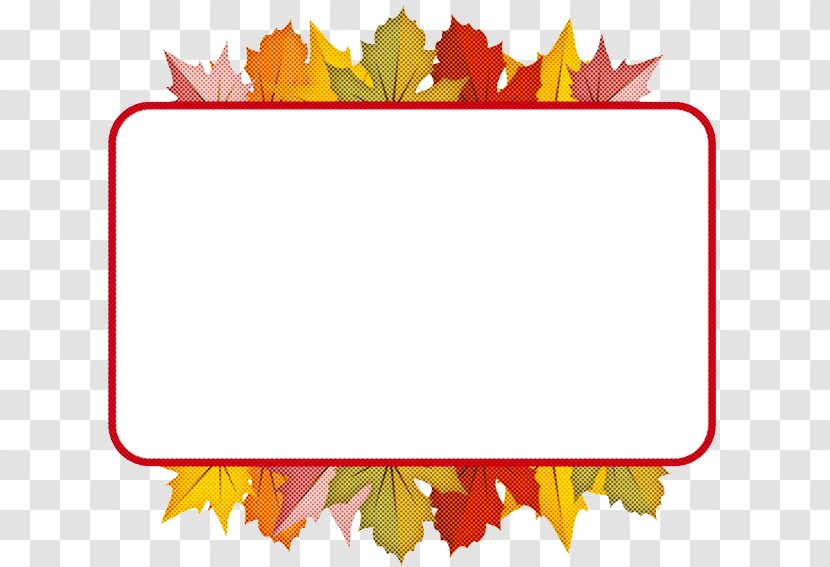 Maple Leaf - Yellow - Rectangle Transparent PNG