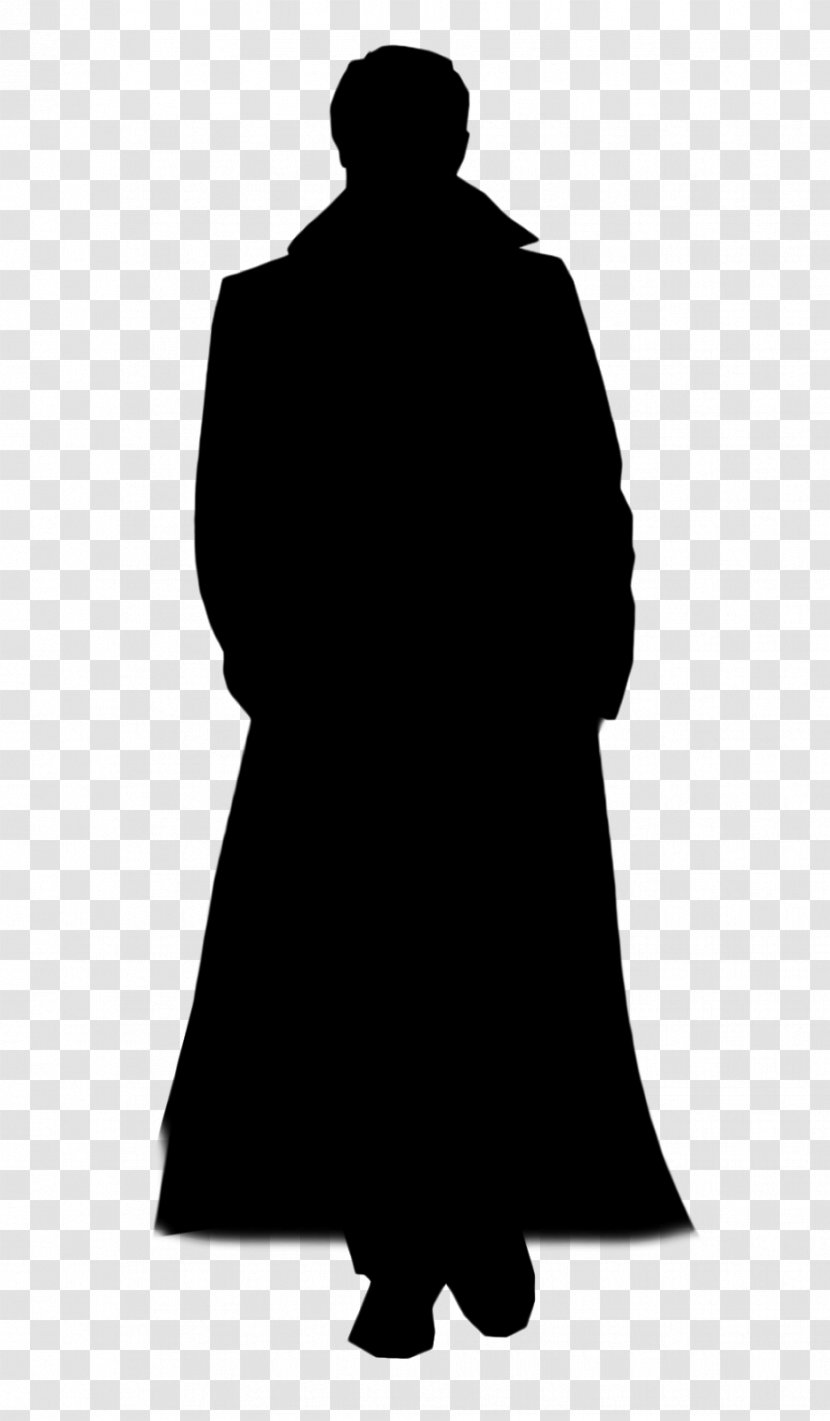 Clip Art Shoulder Silhouette Outerwear Black - Dress Transparent PNG