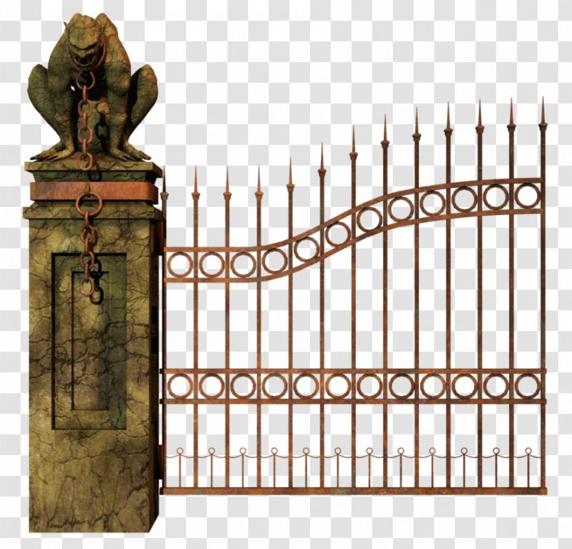 Gate Fence Clip Art - Iron - Pic Transparent PNG