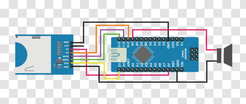 Arduino Secure Digital MicroSD WAV Pinout - Adapter - Introduction Card Transparent PNG