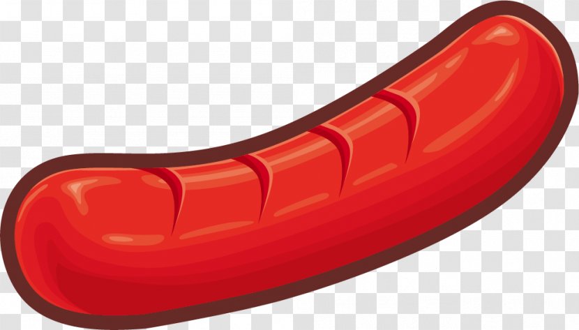 Sausage Hot Dog Ketchup - Designer - Hand Painted Red Transparent PNG