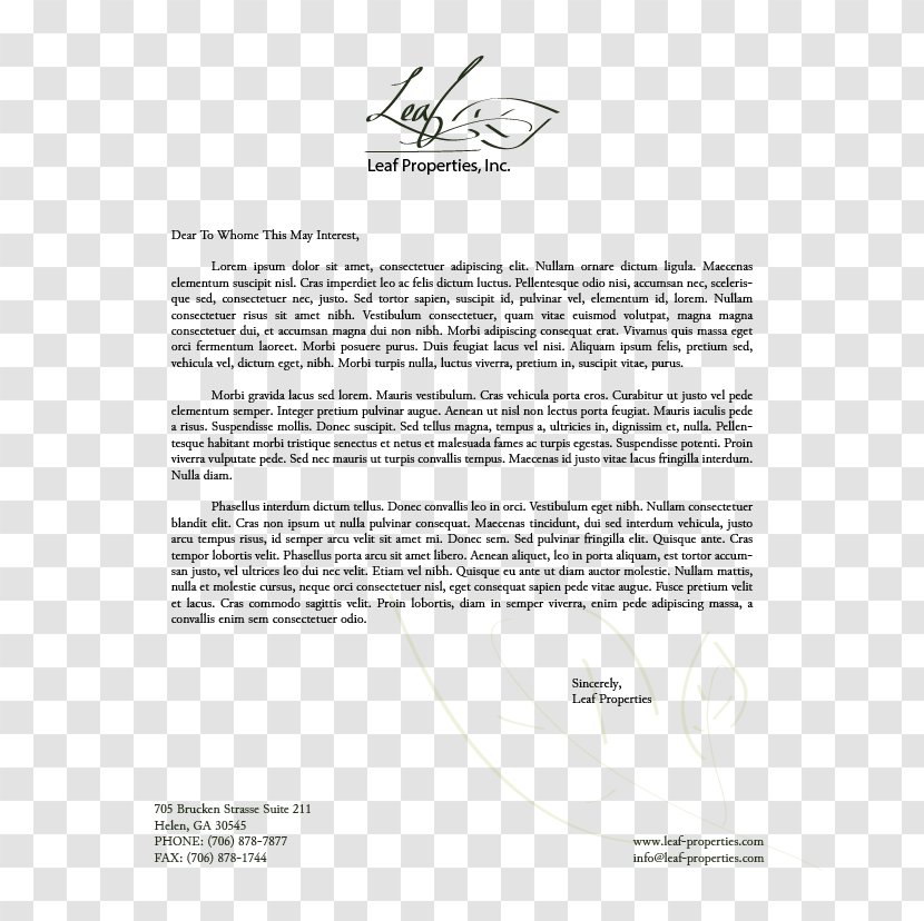 Document White Line - Area - Company Letterhead Transparent PNG