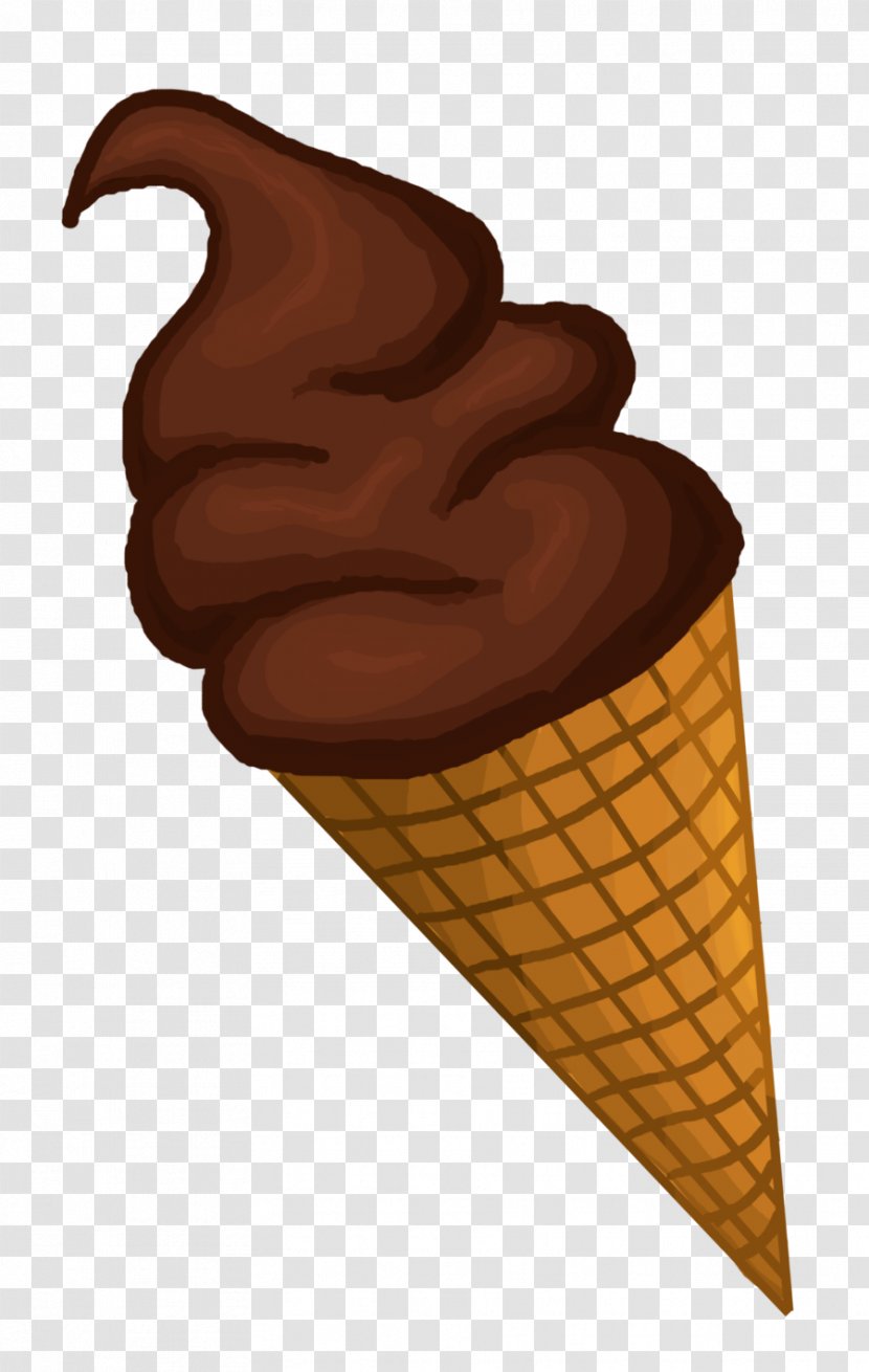 Chocolate Ice Cream Cones Frozen Custard - Cone Transparent PNG
