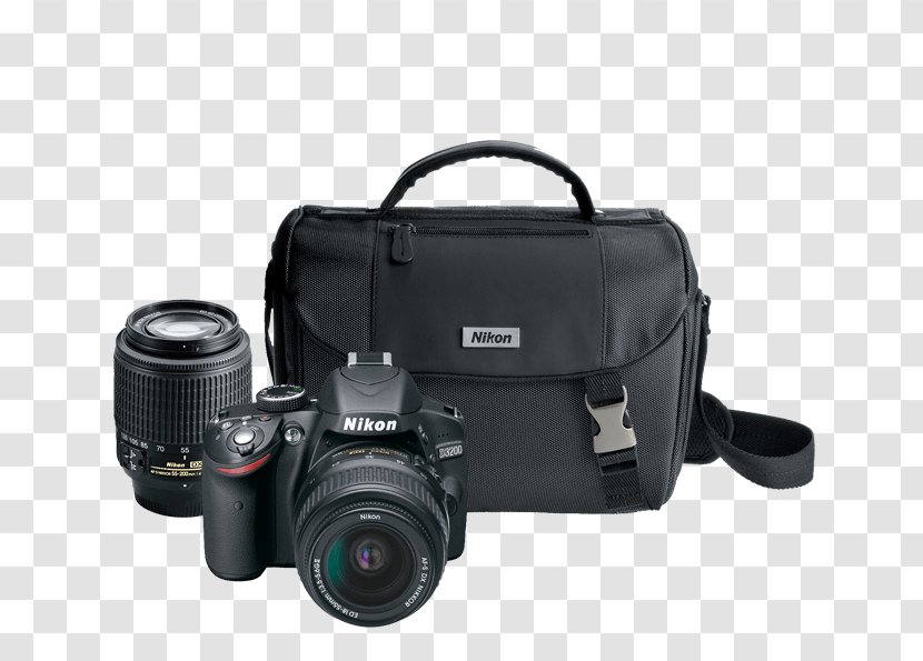 Nikon D3200 D3300 AF-S DX Zoom-Nikkor 55-200mm F/4-5.6G Digital SLR Format - Optical Instrument - Camera Transparent PNG