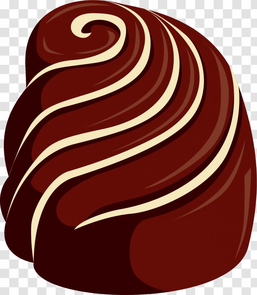 Chocolate Truffle Bonbon Praline - Brown - Hand Painted Transparent PNG