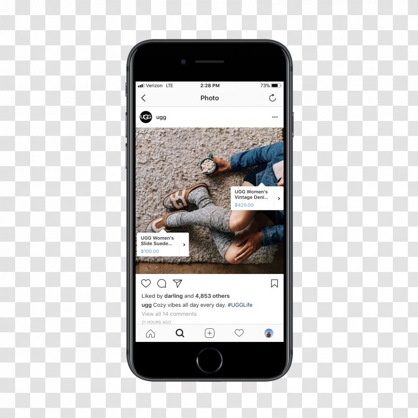 Feature Phone Smartphone Instagram Social Media Marketing - Gadget Transparent PNG
