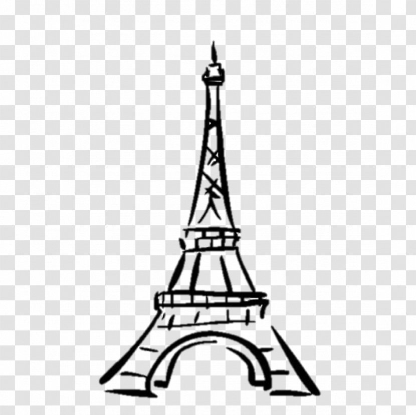 Eiffel Tower Drawing Clip Art - Monochrome Photography Transparent PNG