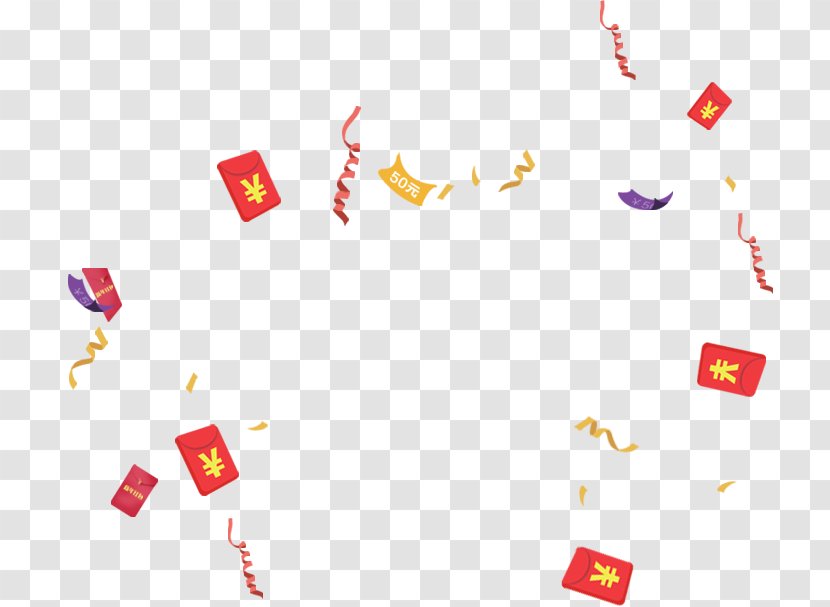 Red Envelope Adobe After Effects Chinese New Year Icon - Product Design - Envelopes Flying Ribbon Transparent PNG
