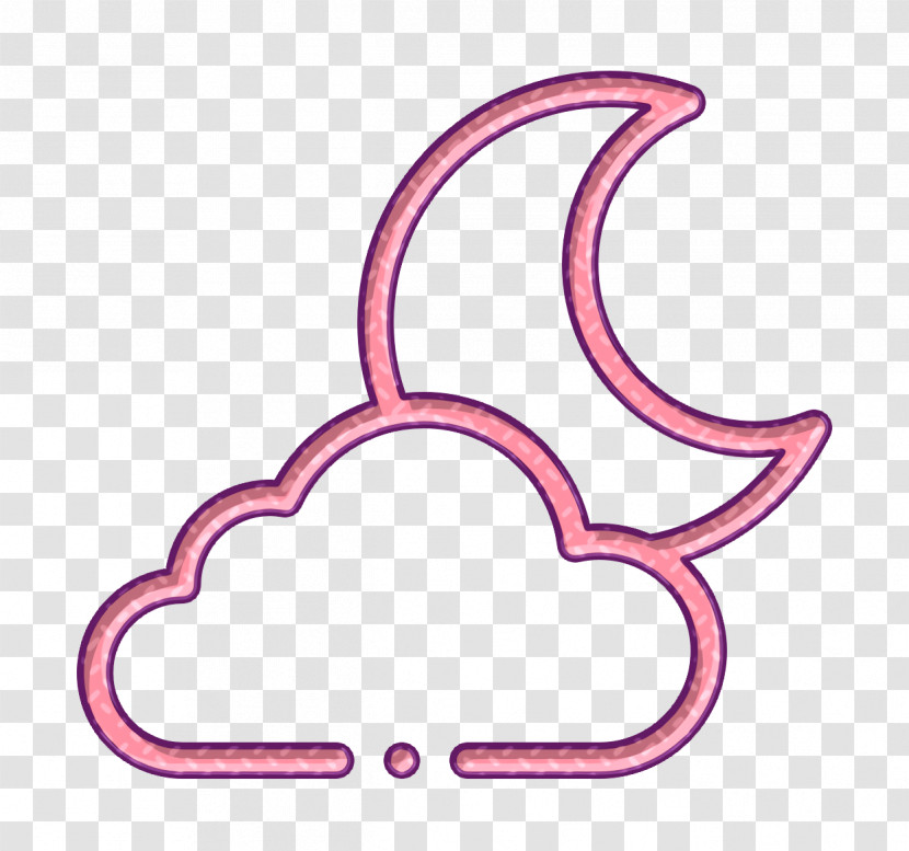 Weather Icon Cloudy Icon Night Icon Transparent PNG