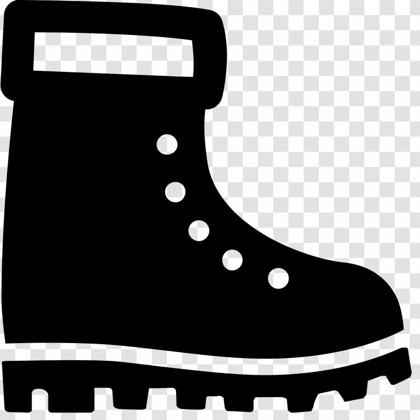 Snow Boot Clothing Footwear - Black And White Transparent PNG