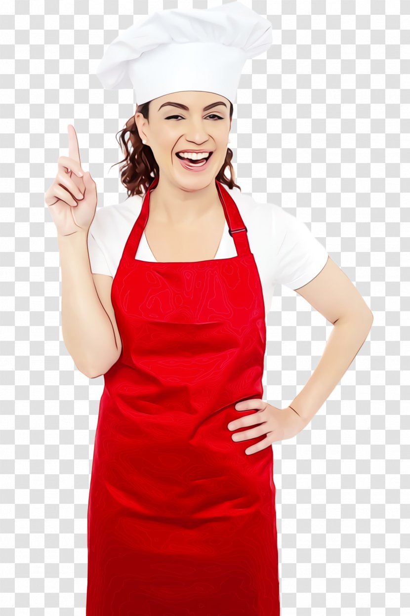 Clothing Red Gesture Dress Apron - Costume Accessory - Smile Transparent PNG