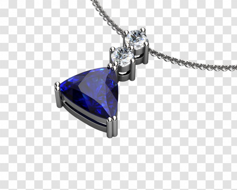 Sapphire Locket Body Jewellery Silver - Gemstone Transparent PNG