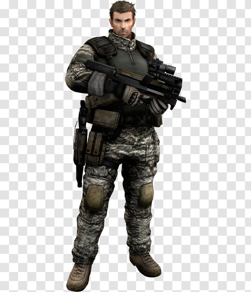 Resident Evil 6 5 Chris Redfield Claire - Soldier - Black Hawk Transparent PNG
