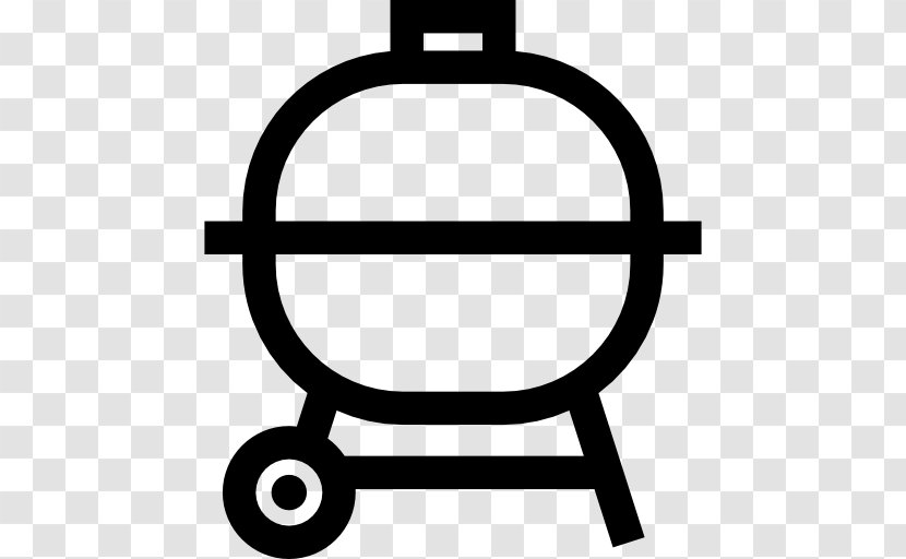 Barbecue Food - Symbol - Black And White Transparent PNG