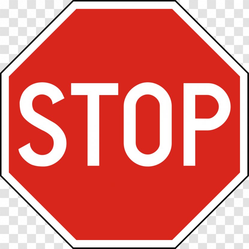 Stop Sign Traffic Clip Art - Red Transparent PNG