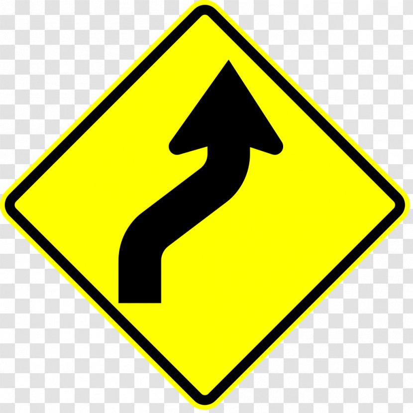 Traffic Sign Curve Driving Warning - Road Transparent PNG