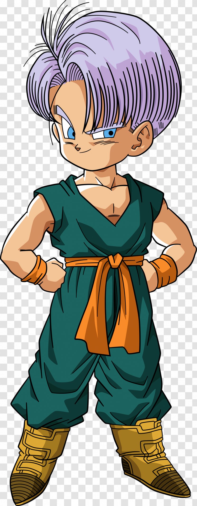 Trunks Vegeta Gohan Goku Goten - Watercolor - Enfant Transparent PNG