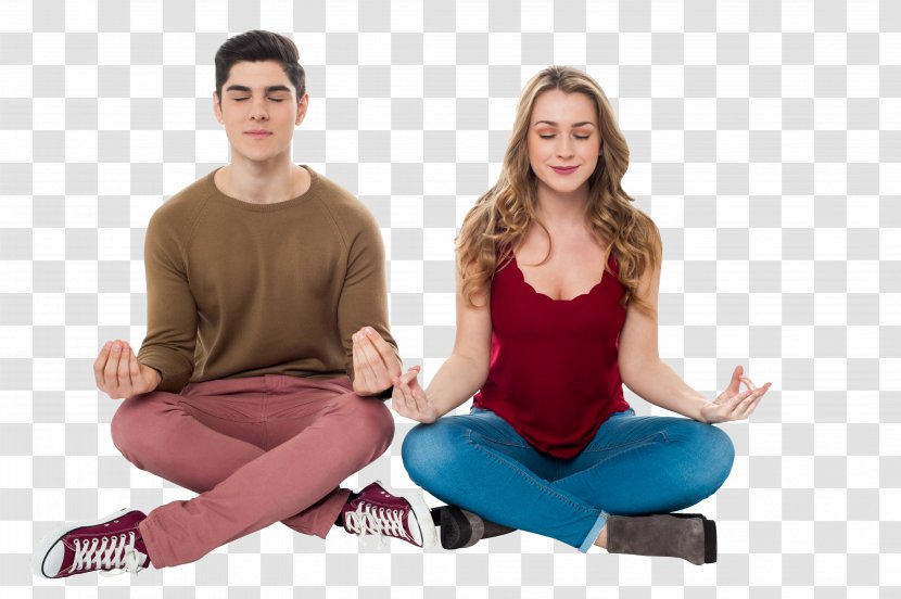 Sitting Stock Photography Lotus Position Meditation Royalty-free - Tree - Love Couple Transparent PNG