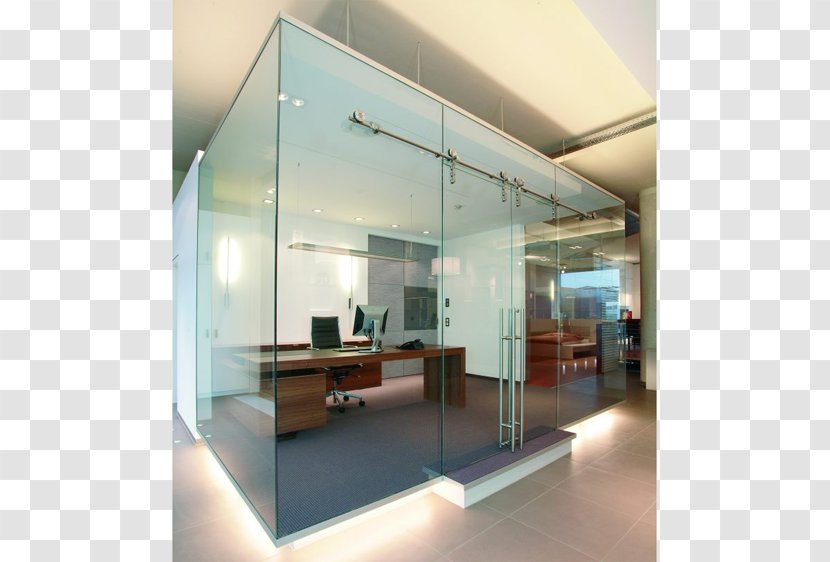 Glass Door Office Wall Building - Partition - Showroom Transparent PNG