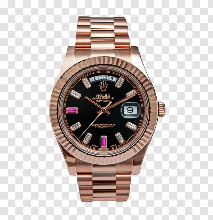 Watch Rolex Datejust Daytona Day-Date - Rose Gold Transparent PNG