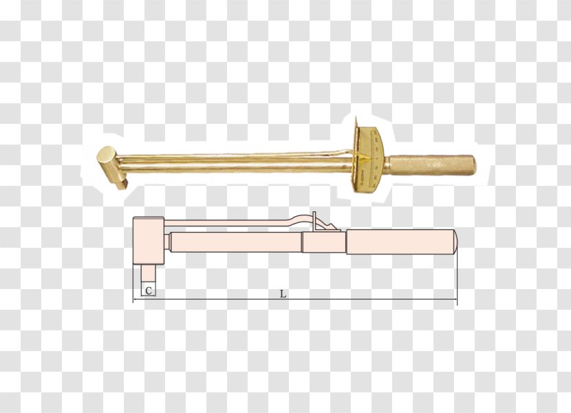 Product Design Line Computer Hardware - Torque Wrench Transparent PNG