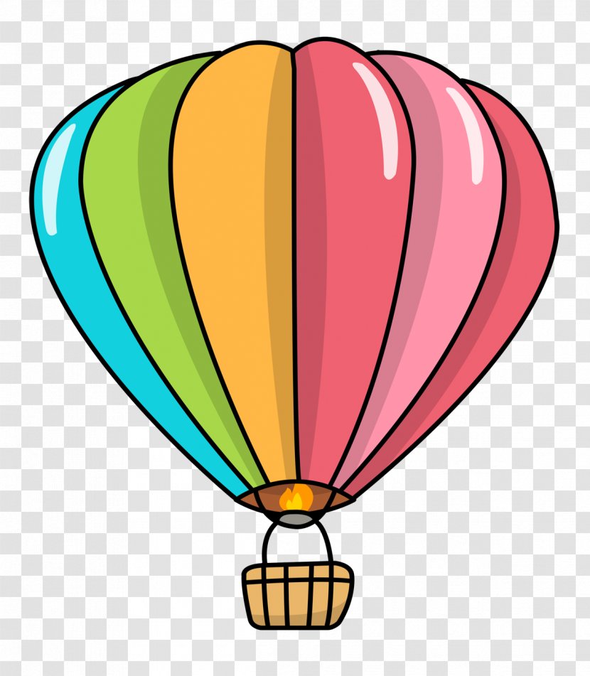 Hot Air Balloon Pastel Clip Art - Cricut - Transportation Cliparts Transparent PNG