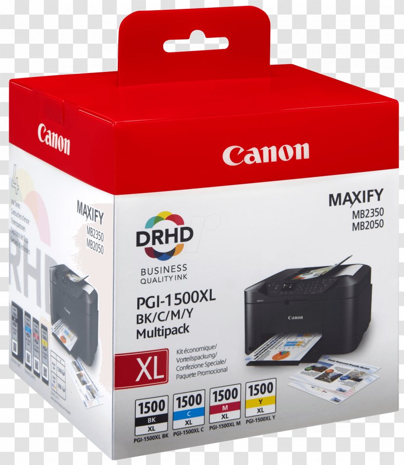 Ink Cartridge Hewlett-Packard Canon Maxify MB5050 - Hewlettpackard - Id Pack Transparent PNG