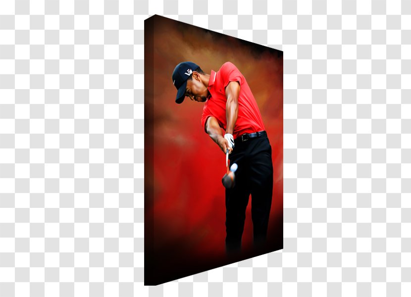 The Swing Painting Canvas Print Gallery Wrap - Tiger Woods Transparent PNG