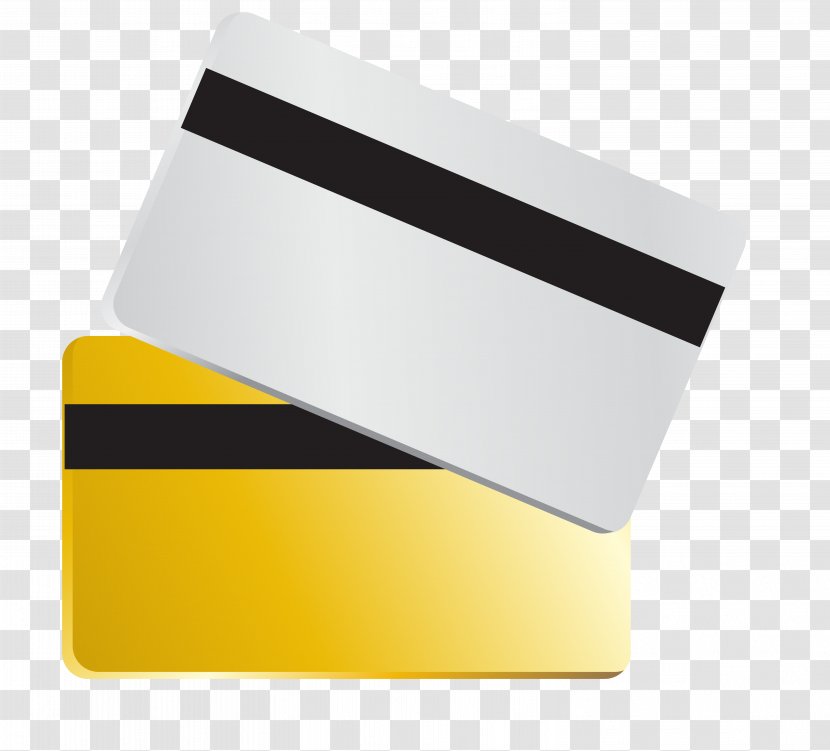 Brand Rectangle Yellow - Bank Card Vector Template Transparent PNG