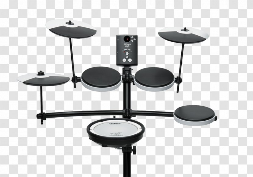 Roland V-Drums Electronic Drums Mesh Head - Silhouette - Drum Transparent PNG