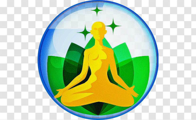 Green Meditation Symbol Circle Transparent PNG