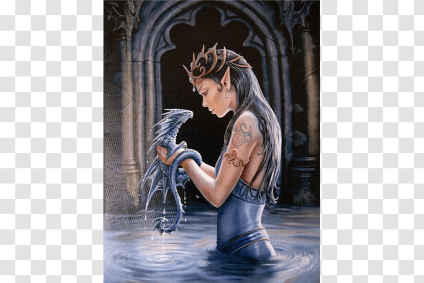 Canvas Print Dragon Fantasy Fairy - Water Transparent PNG
