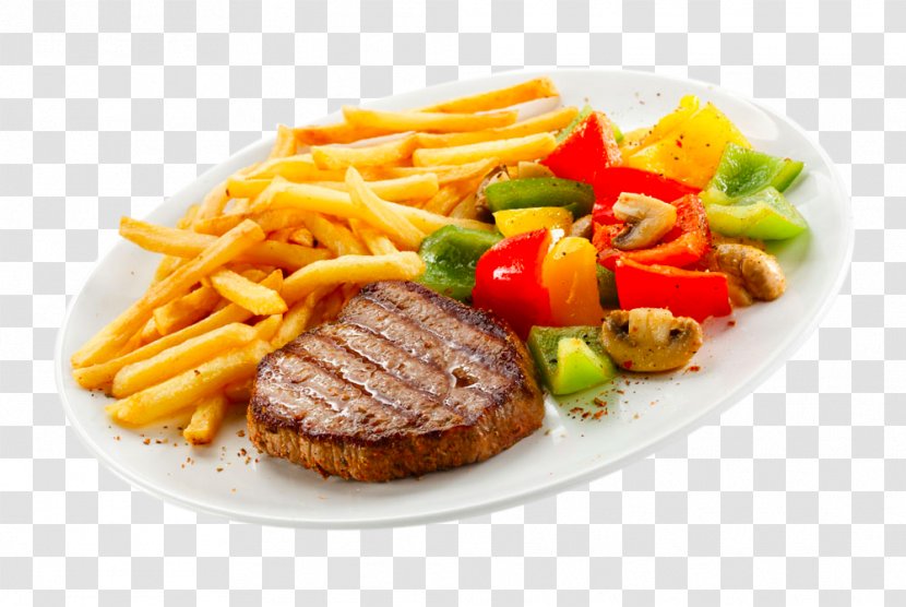 French Fries Breakfast Beefsteak Steak Frites - Grilling - Love Transparent PNG