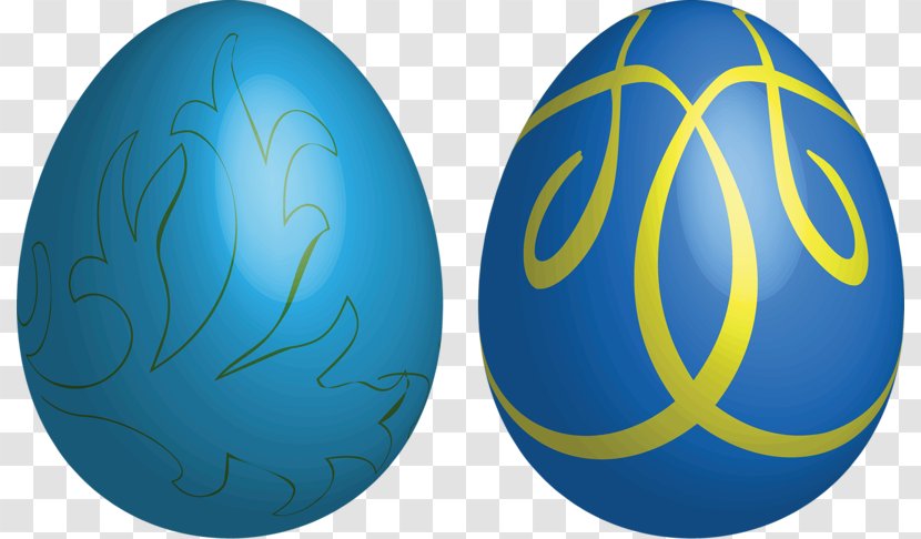 Easter Bunny Egg Clip Art - Blue Eggs Transparent PNG